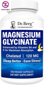 Dr. Berg Glicinato di Magnesio Chelato Massima Resistenza 4 in 1 con Pulito, Potente - Foto 1 di 12