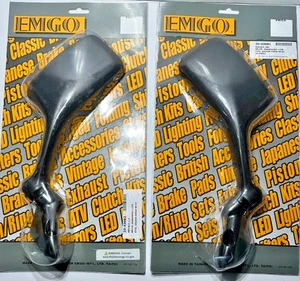 Espejos retrovisores de repuesto para bicicleta deportiva Kawasaki Ninja EX250R, '96-'07, NEGROS - Imagen 1 de 4