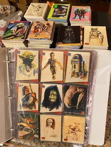 Lote de colección de tarjetas de seguimiento de Star Wars de colección - Star Wars Galaxy Luke Han Solo - Imagen 1 de 15