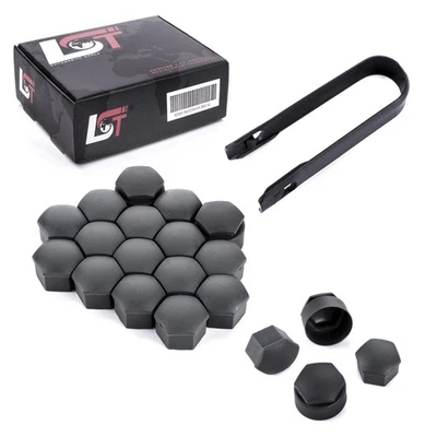 20x Tapones de pernos de rueda 17 mm antracita protección contra robo para Audi Q2 Q3 Q5 Foto 1 de 4