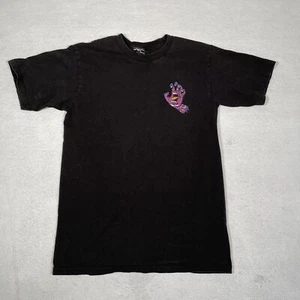 Santa Cruz Screaming Hand Short Sleeve Surf Skate Graphic T-Shirt Black Size S - Picture 1 of 6