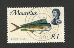 Mauritius- used stamp, R1-fauna-fish- Commonwealth Issue - Picture 1 of 2