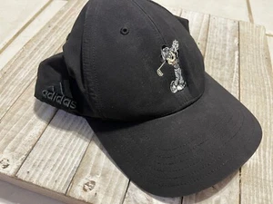 Adidas Mickey Mouse Golf Cap Hat OSFA One Size Dark Gray Adjustable - Picture 1 of 5