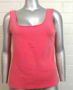 Damen SCHICKER PULLOVER FREIZEIT BLUSE TANK TOP Größe 2 ärmellos Baumwolle Elasthan - Bild 1 von 9