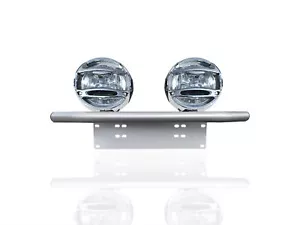 Barra de luz de matrícula + lámparas puntuales cromadas de 6" para tubo de furgoneta Saic Maxus Deliver 9 - Imagen 1 de 3
