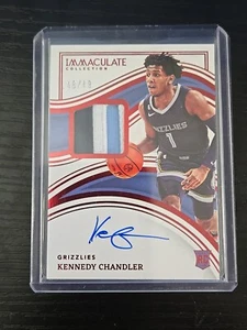2022-23 Immaculate Collection Kennedy Chandler Red Rookie Patch Auto RC /49 RARE - Picture 1 of 2