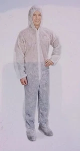 20 Packs Disposable Protective Coverall Suit White Brand New Sealed Free Shippin - Picture 1 of 3
