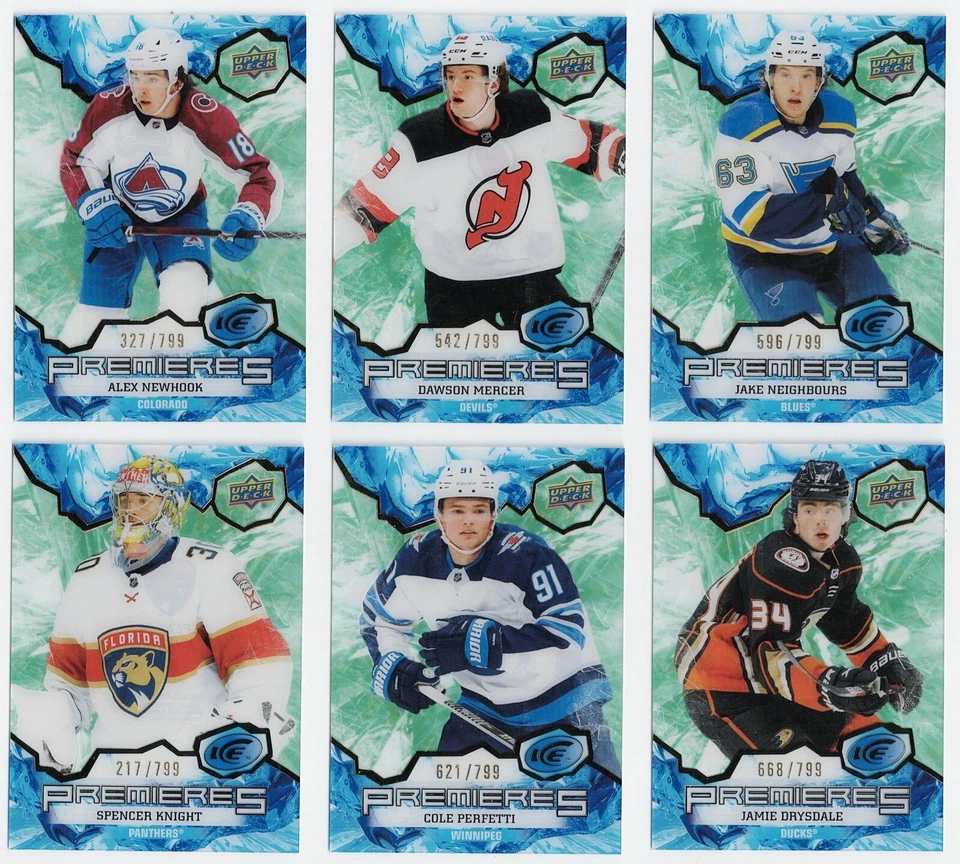 2021-22 Upper Deck Ice Premieres Rookie Green /799 RC Pick From List - Image 1 of 1