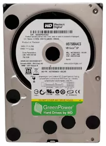 Western Digital WD7500AACS 750GB 3.5" Sata Desktop Hard Drive 100% Health - Picture 1 of 2