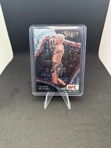 Charles Oliveira Octagonside Silver Disco Prizm - 2022 Panini Select UFC #249 - Picture 1 of 2