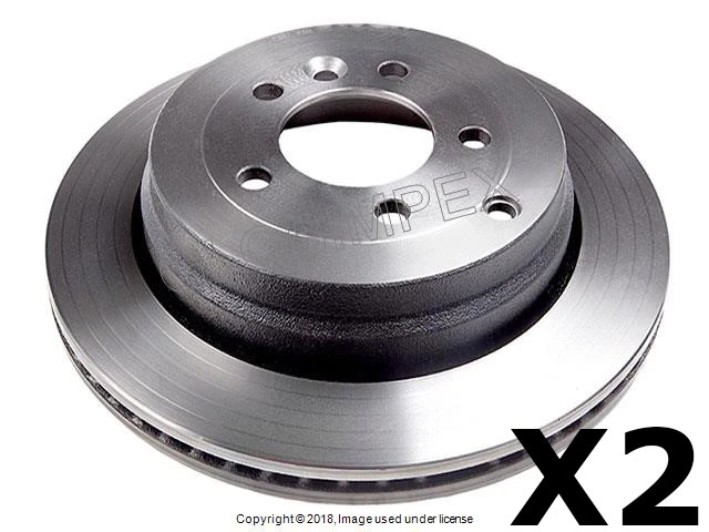 LAND ROVER LR3 2005-2007 Brake Disc REAR LEFT AND RIGHT FREMAX PAINTED +WARRANTY - Imagem 1 de 1