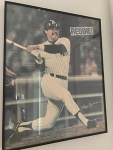 1978 Reggie Jackson NY Yankees REGGIE! Candy Bar 15 x 18" Poster Frame - Picture 1 of 2