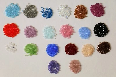 Swarovski ROUND Beads #5000 2mm, Great as Seed Beads SPARKLY!! Additional Colors - Image 1 of 4