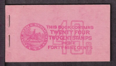 1942 Adams 2c BK98 (with 4 Sc 806b panes 2.5 mm gutters) complete mint booklet - Image 1 of 2