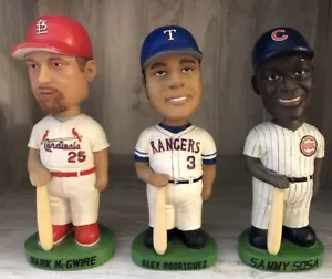 Bobble Dobbles 2001 MLB Bobbleheads AROD Sammy Sosa Mark McGwire - Picture 1 of 14