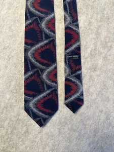 GIORGIO ARMANI 100% SILK MENS RED/BLUE TIE - Picture 1 of 7