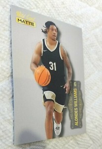 Alondes Williams 2022 Wild Card Matte Basketball White #MB-5 Nets Wake Forrest