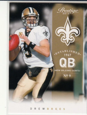 2011-12 Prestige Football Drew Brees New Orleans Quarterback Card #114 - Image 1 of 4