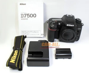 Nikon D7500 Digital SLR Camera DX-Format Black (Body Only) **EXCELLENT** - Imagen 1 de 19