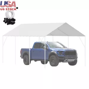 Heavy Duty Waterproof Carport Canopy Replacement Cover Easy Setup Outdoor Shade - Picture 1 of 10