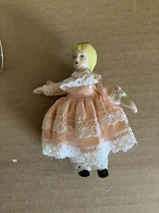 Dollhouse Porcelain Girl Doll. NIB - Picture 1 of 2