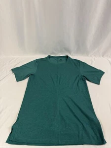 Nike Yoga Dri-Fit Entrenamiento Verde Top Camisa Calce Ajustado DN4314-381 Hombres Talla Pequeña NUEVO - Imagen 1 de 6