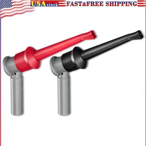2PCS SMD IC Test Hook Clips Grabber 2mm/4mm Female Socket for Electrical Testing - Picture 1 of 8