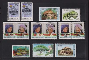 St. Lucia - 1985 Royal Visit set - cat. $ 45.75+ - Picture 1 of 1