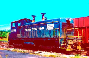 ORIGINAL KODACHROME SLIDE CONRAIL NW-2 #8806 NEWARK, NJ SEPTEMBER 1978 - Picture 1 of 1