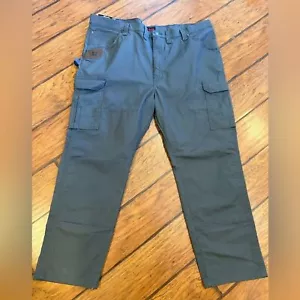 Wrangler Riggs Ranger Cargo pants men’s 46x30 gray durable stretch workwear NWT - Picture 1 of 9