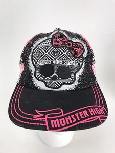 Monster High Girls Youth Kids SnapBack Adjustable Black Hat Cap Rare - Picture 1 of 6