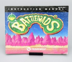 Battletoads Nintendo NES Manual Only Instruction Booklet 24hr Ship🇨🇦