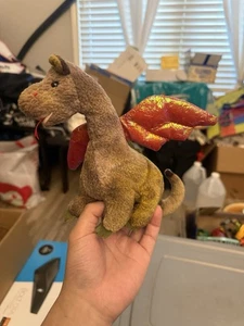 Scorch the Dragon Beanie Baby, Ty Beanie Baby, Rare, Retired - Picture 1 of 4