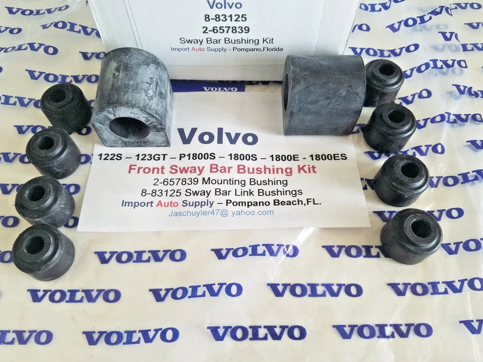 Kit de montaje y eslabones de buje de barra estabilizadora Volvo 122S 59-69 - P1800 61-73 Foto 1 de 3