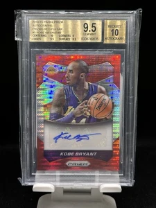Kobe Bryant 2014-15 Panini Prizm Auto Red Pulsar /49 #5 BGS 9.5 - Picture 1 of 2