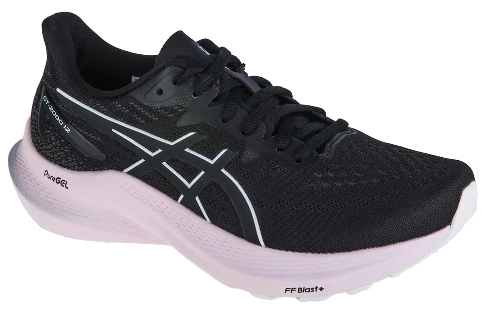 Scarpe da corsa Asics GT- 2000 12 da donna nere UK 3,5 EUR 36 US 5,5 *REFCRS442 - Immagine 1 di 1