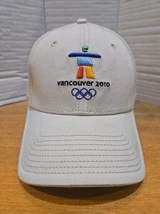 Vancouver 2010 Olympics Hat Off White Spellout Fitted S/M Hat XXI Winter Games - Picture 1 of 11