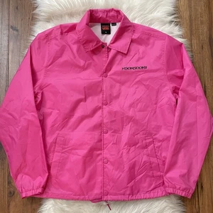 VANS X NOON GOONS GIACCA A VENTO STACKEDCOACHES ROSA CALDO (uomo MEDIA) RARA - Foto 1 di 15