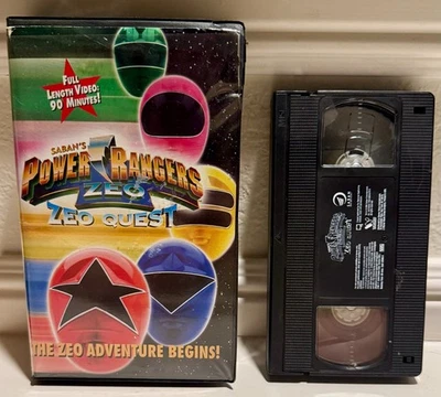 Power Rangers Zeo: Zeo Quest (VHS, 1996) Clamshell The Zeo Adventure Begins RARE - Image 1 of 2