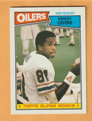 Ernest Givins Houston Oilers 1987 Topps #310 RC Rookie Louisville Cardinals - Image 1 of 2