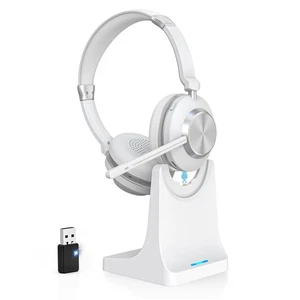 Wireless Headset with Mic for Work, Bluetooth Headset with Microphone, AI Noi... - Bild 1 von 7
