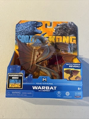 Playmates Toys Monsterverse Godzilla Vs Kong WARBAT com Osprey 6 pol - NOVO - Imagem 1 de 4