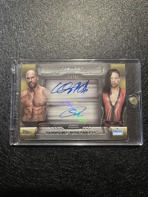 2021 WWE Topps Undisputed Cesaro & Shinsuke Nakamura Dual Autographs Auto #’ /10 - Image 1 of 2