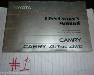 1988 Toyota Camry All-Trac 4WD Owner's Manual - Picture 1 of 1