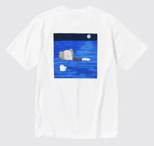 Uniqlo x KAWS T-Shirt White 2023 Size Medium In Hand BNWT - Picture 1 of 4