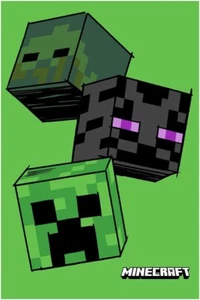 Minecraft Mob Faces Lancio Coperta in Pile - Foto 1 di 1