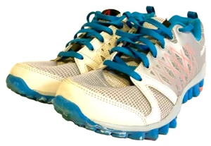 Reebok 3D Fuseframe Running Athletic Shoes Gray & Blue Women's 8 - Picture 1 of 13