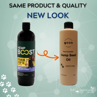 100% Raw Hemp Seed Oil for Pets 500ml MADE IN AUSTRALIA - image 1 of 2