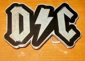 Hebilla de cinturón vintage DC Thunderbolt Rocker Metal Buckle Gothic Buckle 2004 USA - Imagen 1 de 6