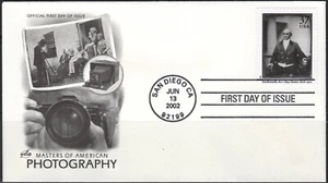 US Scott #3649a Unaddressed FDC, Masters of American Photography. - Picture 1 of 1